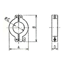 真空部品　クランプ継手部品　クランプ